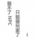 装不了NPC只能装玩家了